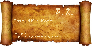 Pattyán Kata névjegykártya